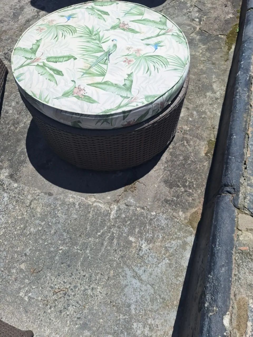 puff banco para sentar jardim