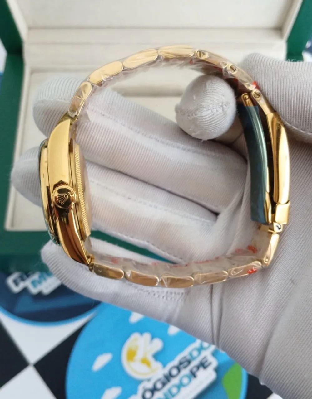 RELÓGIO RLX OYSTER PERPETUAL DOURADO - Foto 4