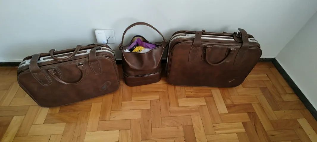 Conjunto de malas de couro - Foto 2