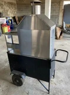 Carrinho de churrasco usado 
