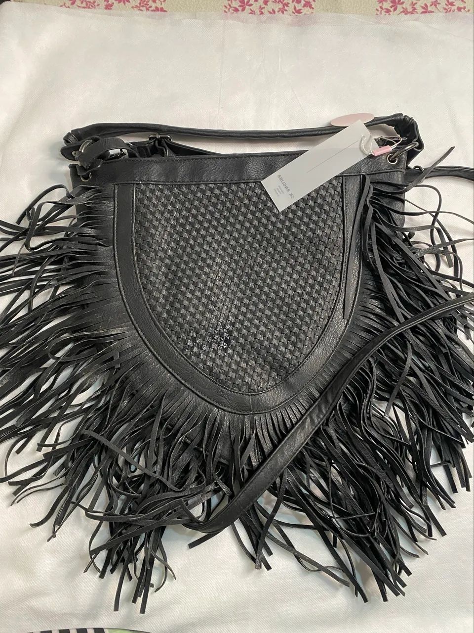 Bolsa couro franjas - Foto 4