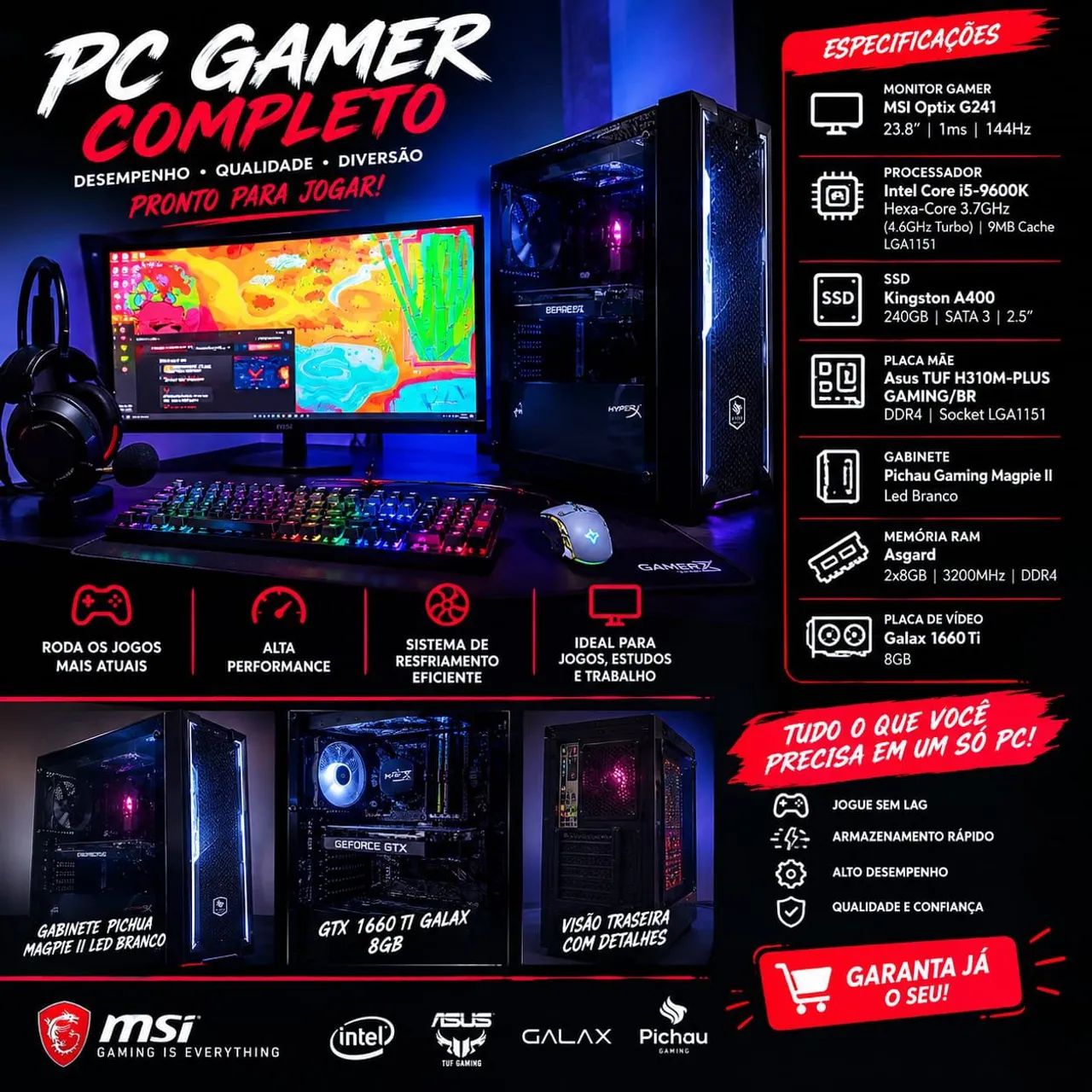 Pc Gamer Completo!