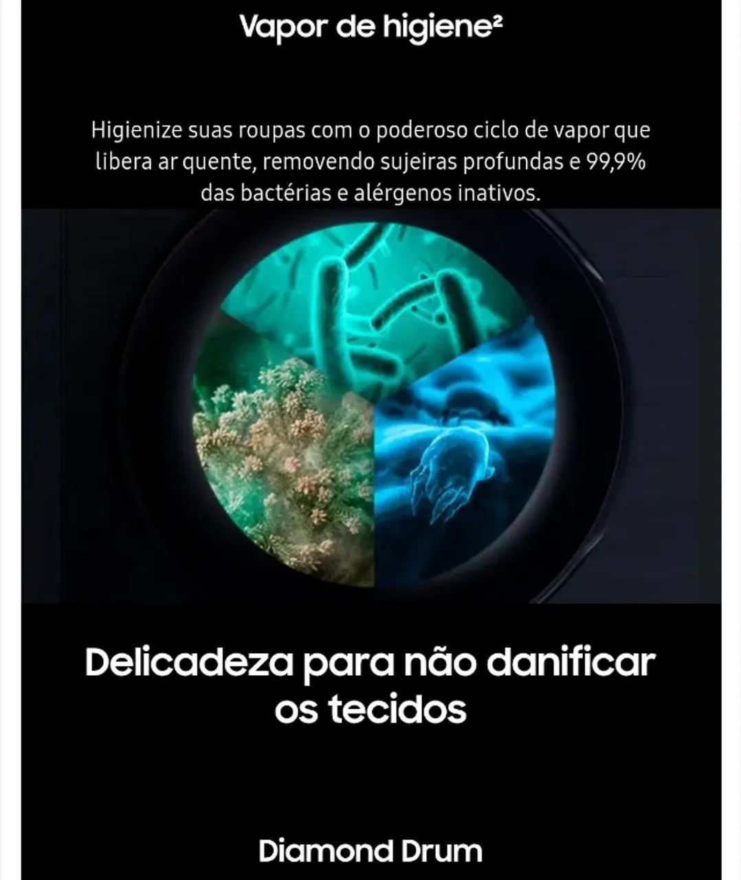 Lavadora Samsung 11kg Nova Com Nota fiscal WW11T Digital Inverter WW11T4040BEFAZ 22OV - Foto 5