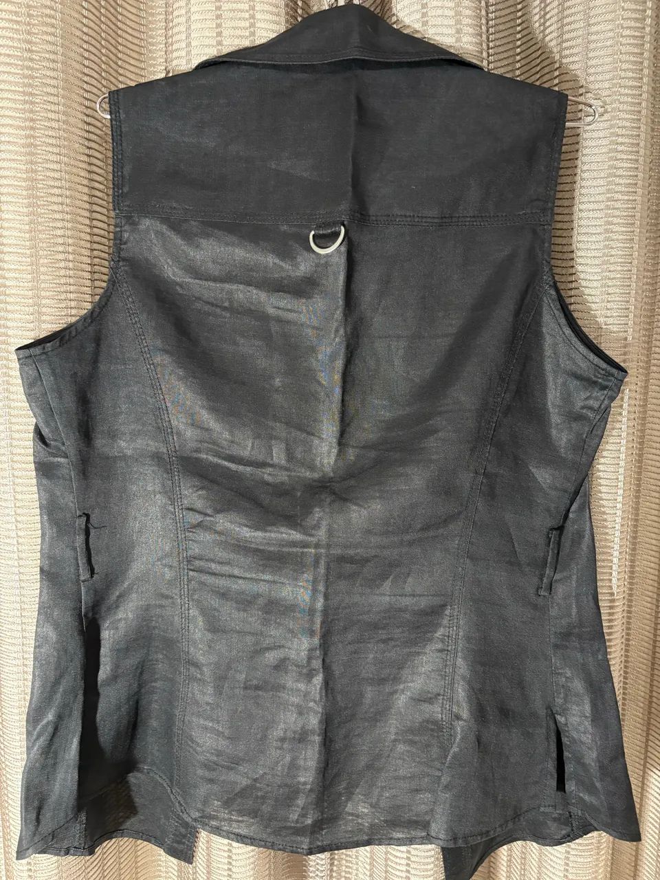 Colete Zara M em linho acetinado  - Foto 2