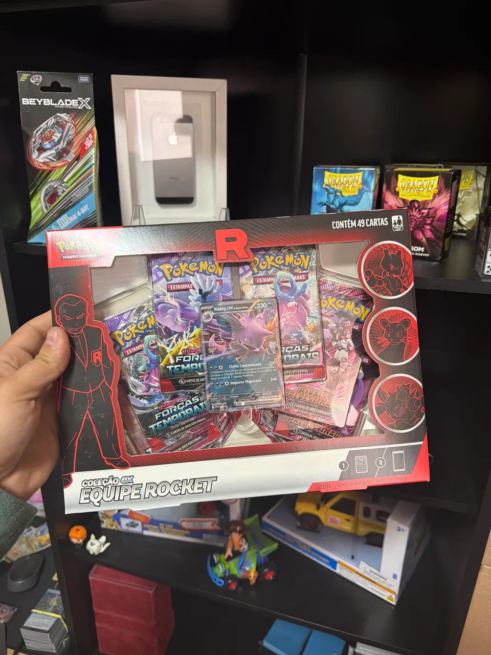 1 unidade Box Rocket com booster Forças Temporais
