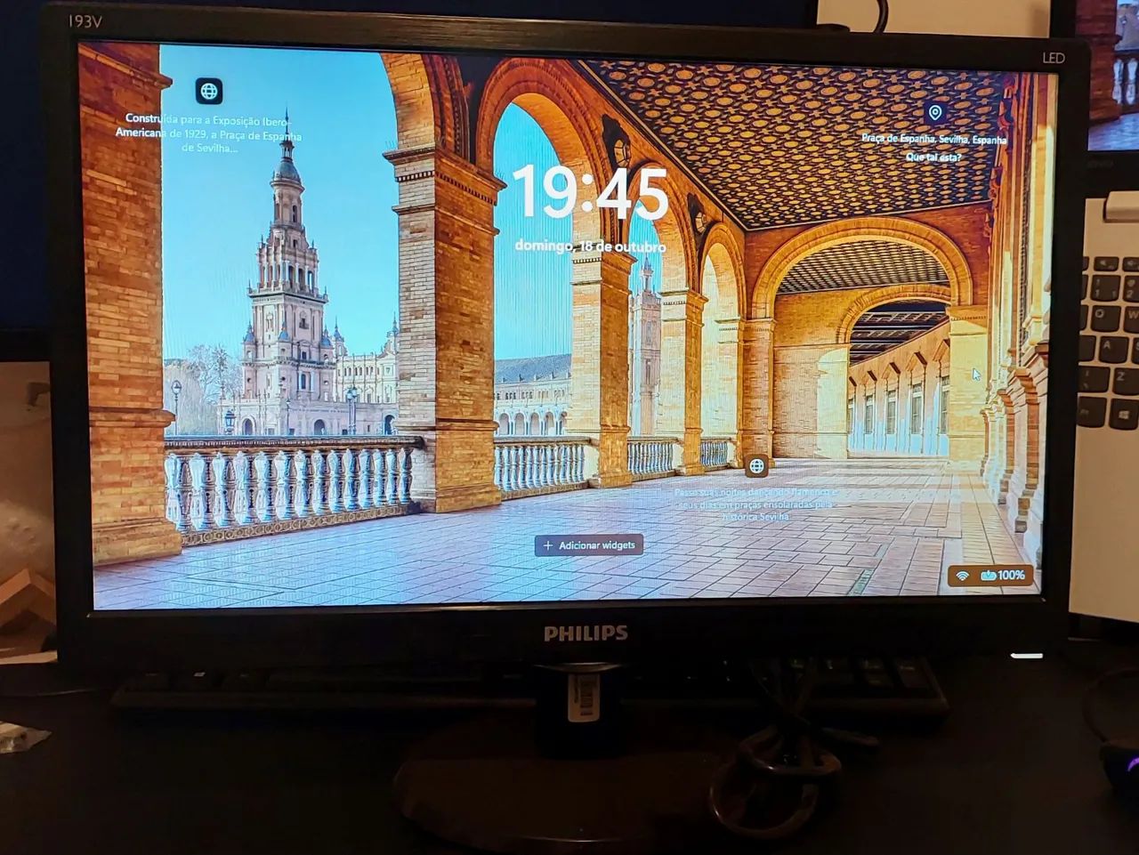 Monitor Philips LED 18,5? HDMI e VGA, Funcionando Perfeitamente