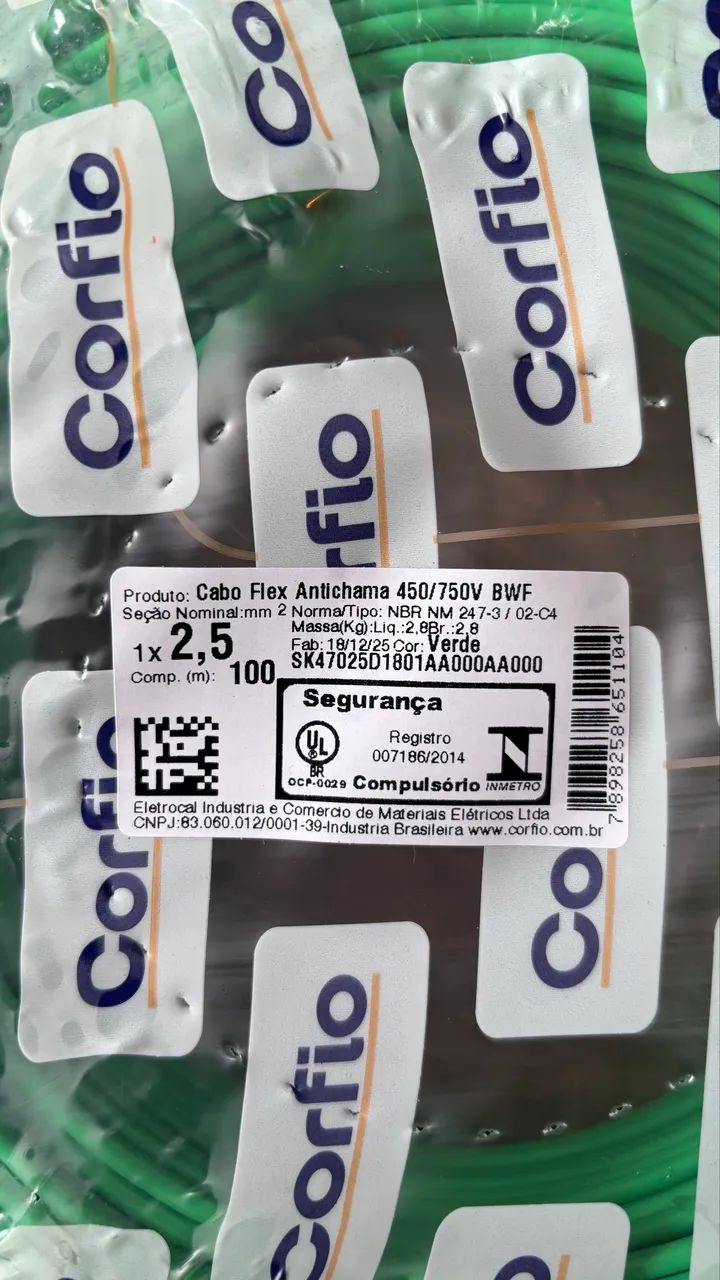 Kit cabos elétricos corfio  - Foto 2