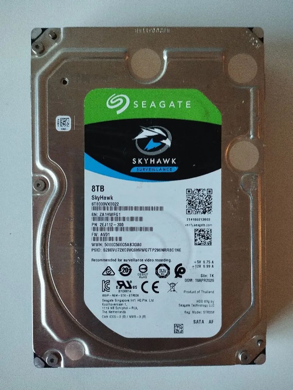HD SEAGATE SKYHAWK 8TB