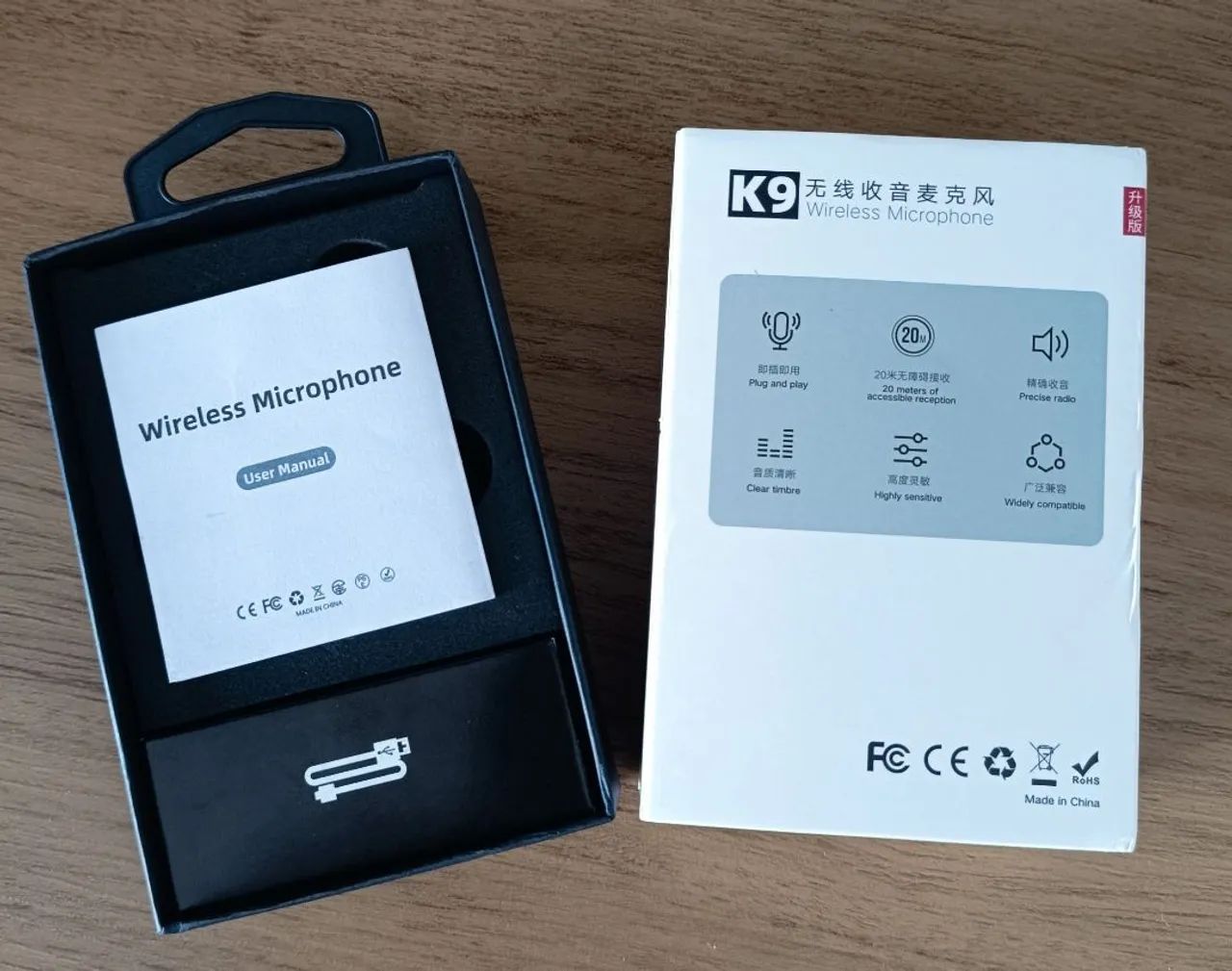 Microfone Lapela Sem Fio K9 Bluetooth Tipo-C - Foto 5