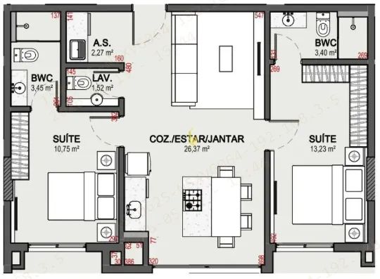 AP em Jurerê - Duas suites - home club - Foto 4