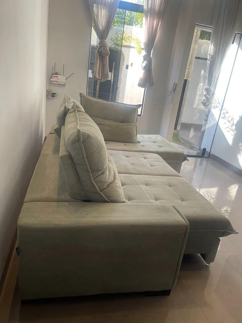 Vendo sofá retratil marca Olpe linho  - Foto 4