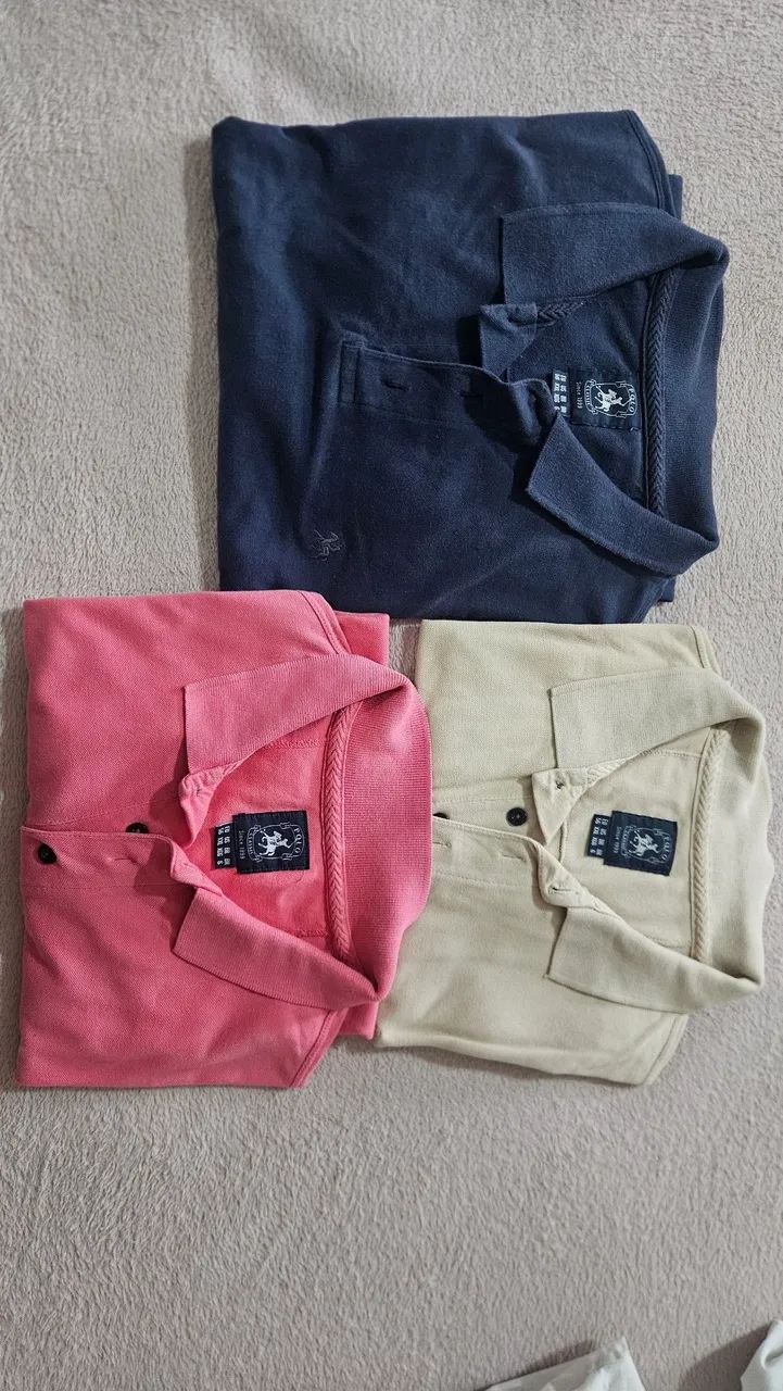 Polos Tamanho 56 EUA e 6 no BR
