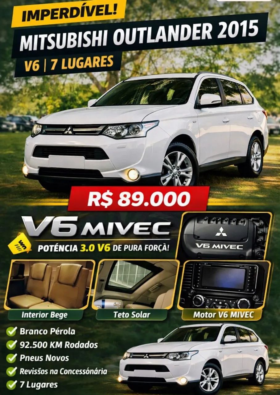 Mitsubishi Outlander 3.0/ GT 3.0 V6 AUT. 2015
