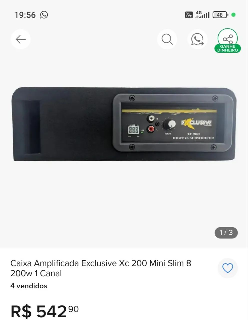 VENDO Suboowfer de 8 polegadas 200w - Foto 4