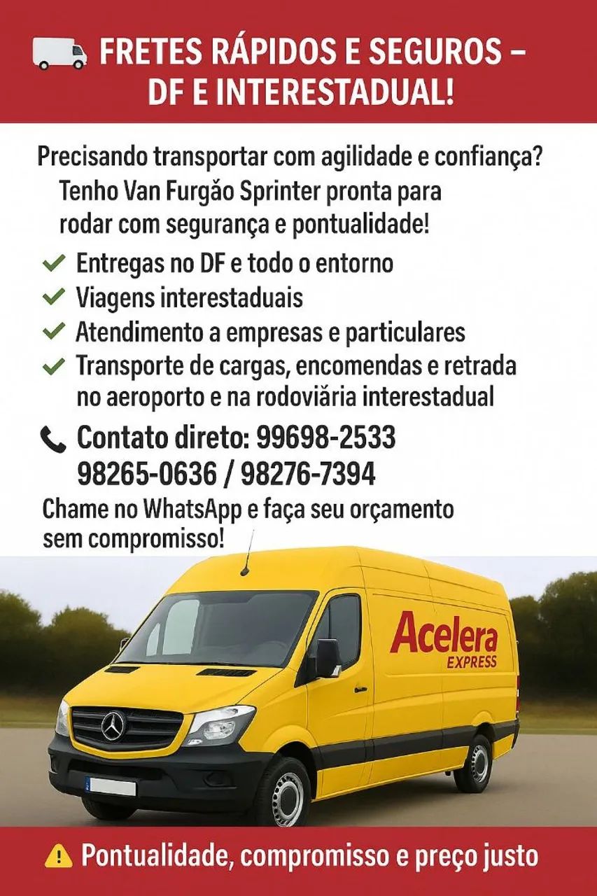 Frete barato local e interestadual 