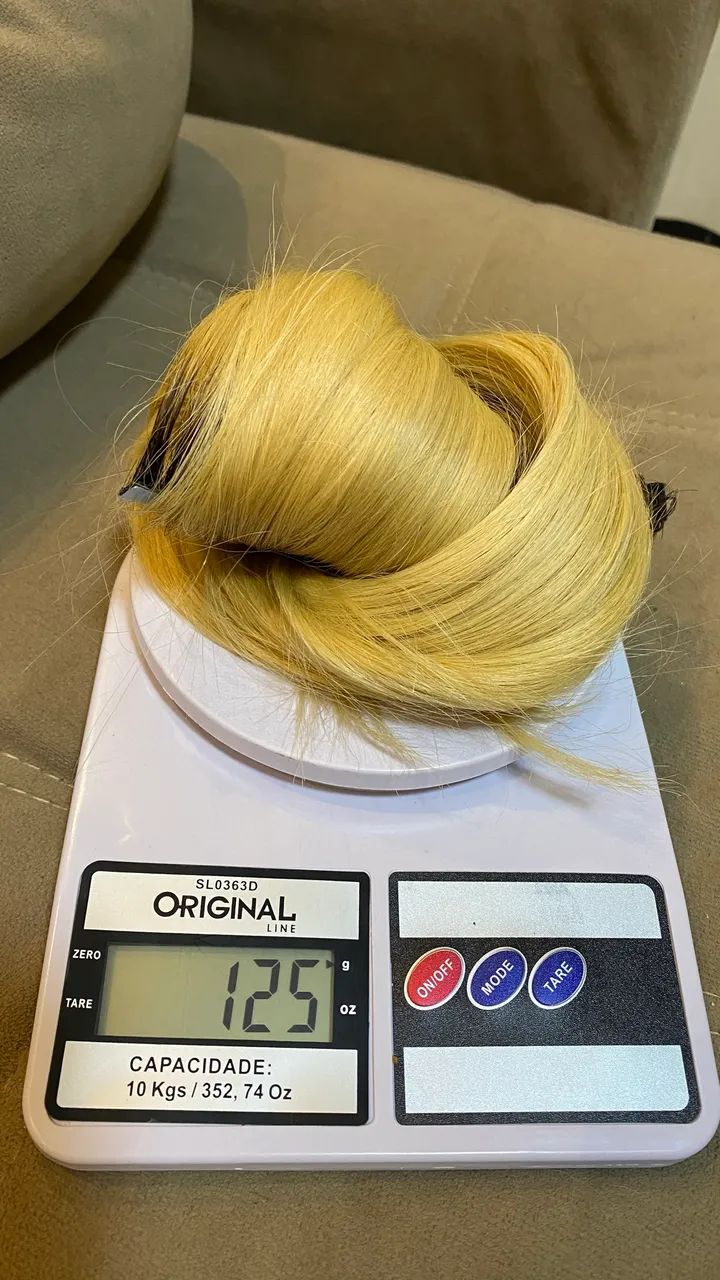 Cabelo brasileiro loiro 125g - Foto 5