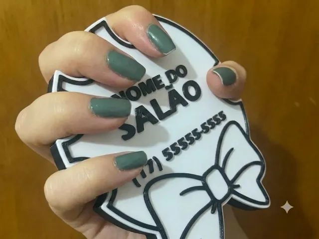 EXPOSITOR DE UNHAS PARA SALÃO DE MANICURE