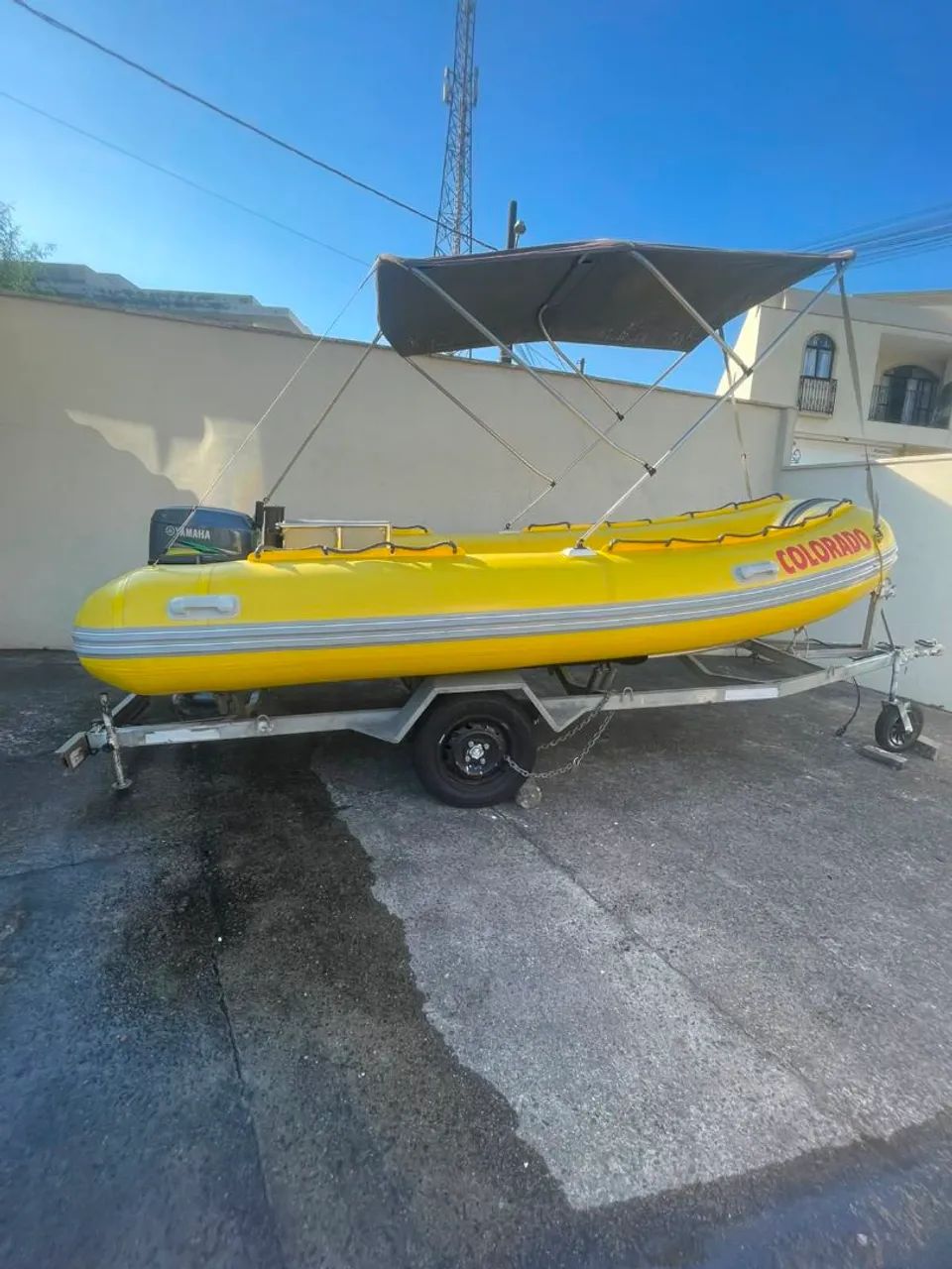 Bote inflável 4,10 com Yamaha 25hp