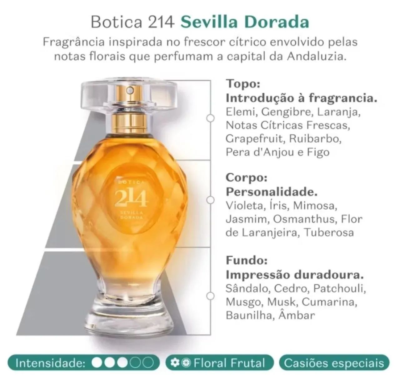 Botica 214 Sevilla Dourada feminino, 75ml  - Foto 2