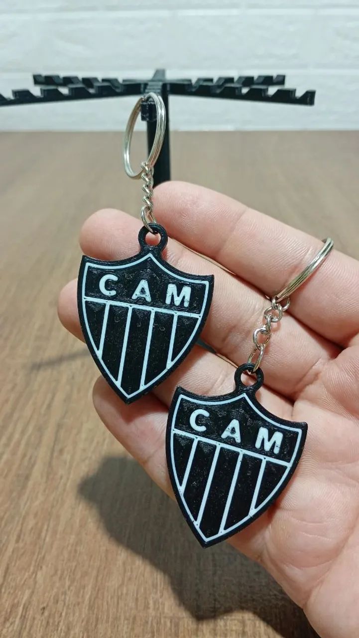 KIT 10 CHAVEIROS 3D DO ATLÉTICO MINEIRO ATACADO - Foto 3