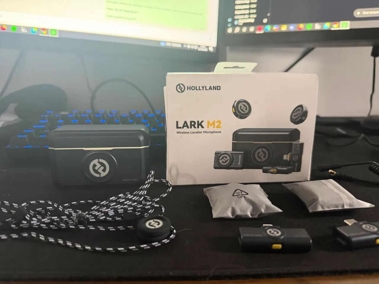 Hollyland Lark M2 Wireless Lavalier Microphone Combo - Completo - Foto 3