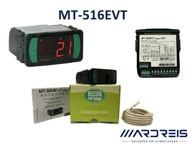 MT516EVT Controlador Temperatura MT516EVT 115 230V Full Gauge