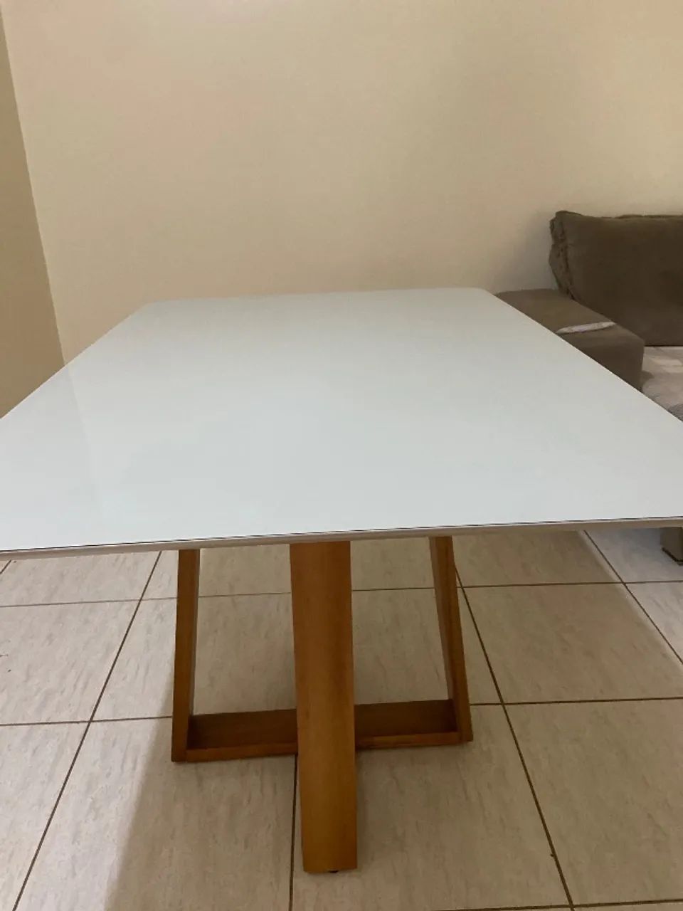 Mesa nova 120x80 tampo vidro off watt barata - Foto 4