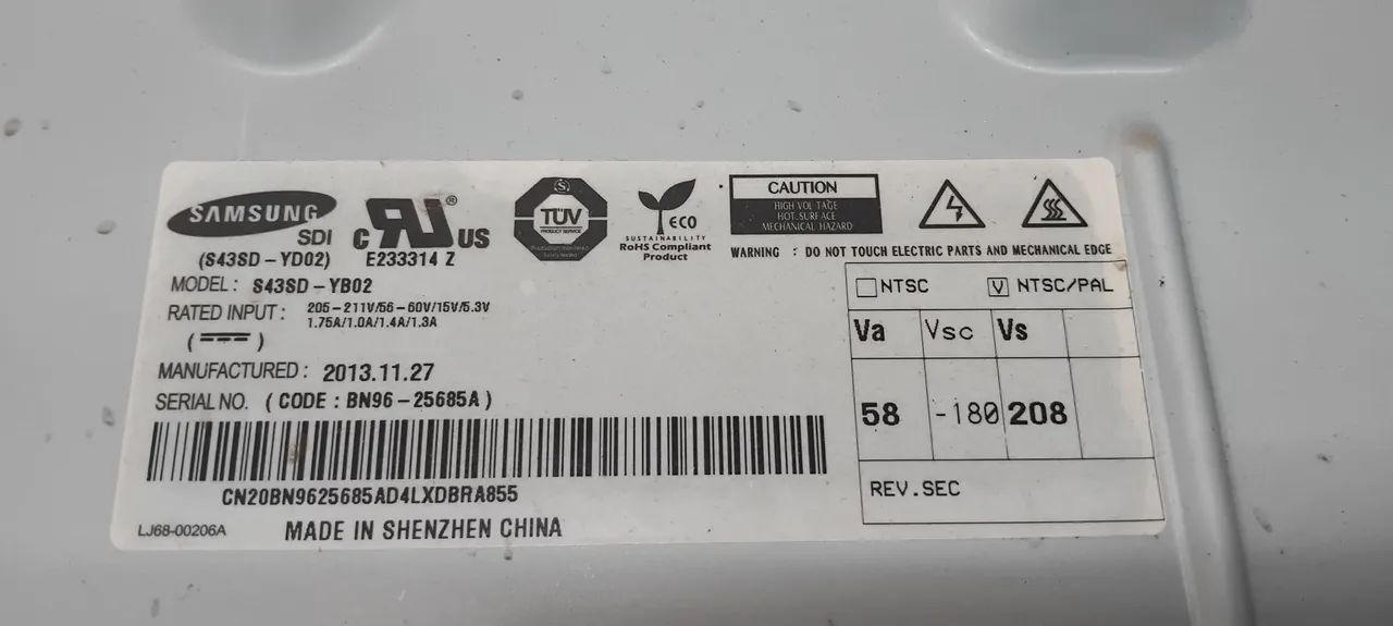 Teja de plasma Samsung pl43f400 - Foto 2