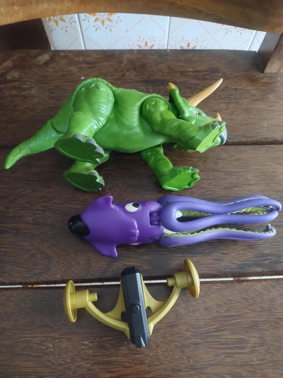 Dinossauro e lula Imaginext 
