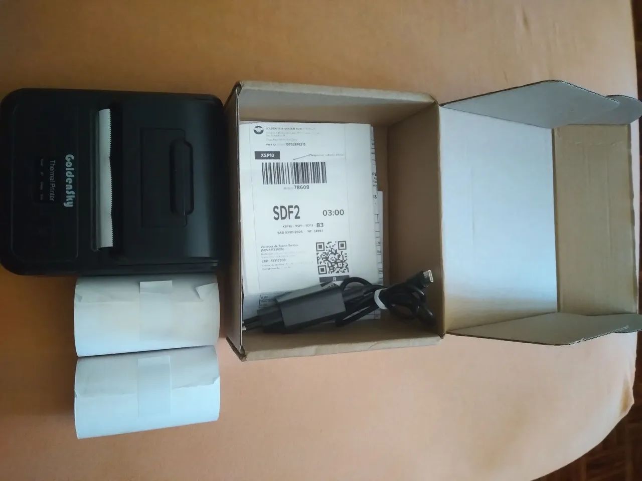 Impressora termica portatil Bluetooth 80mm  - Foto 3
