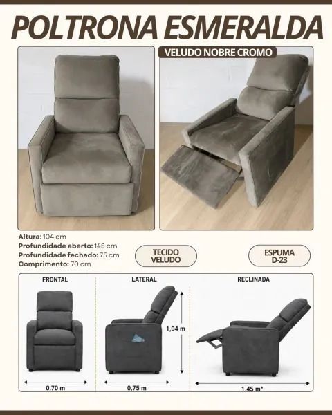 Poltrona do papai em promoção do mês dos pais 