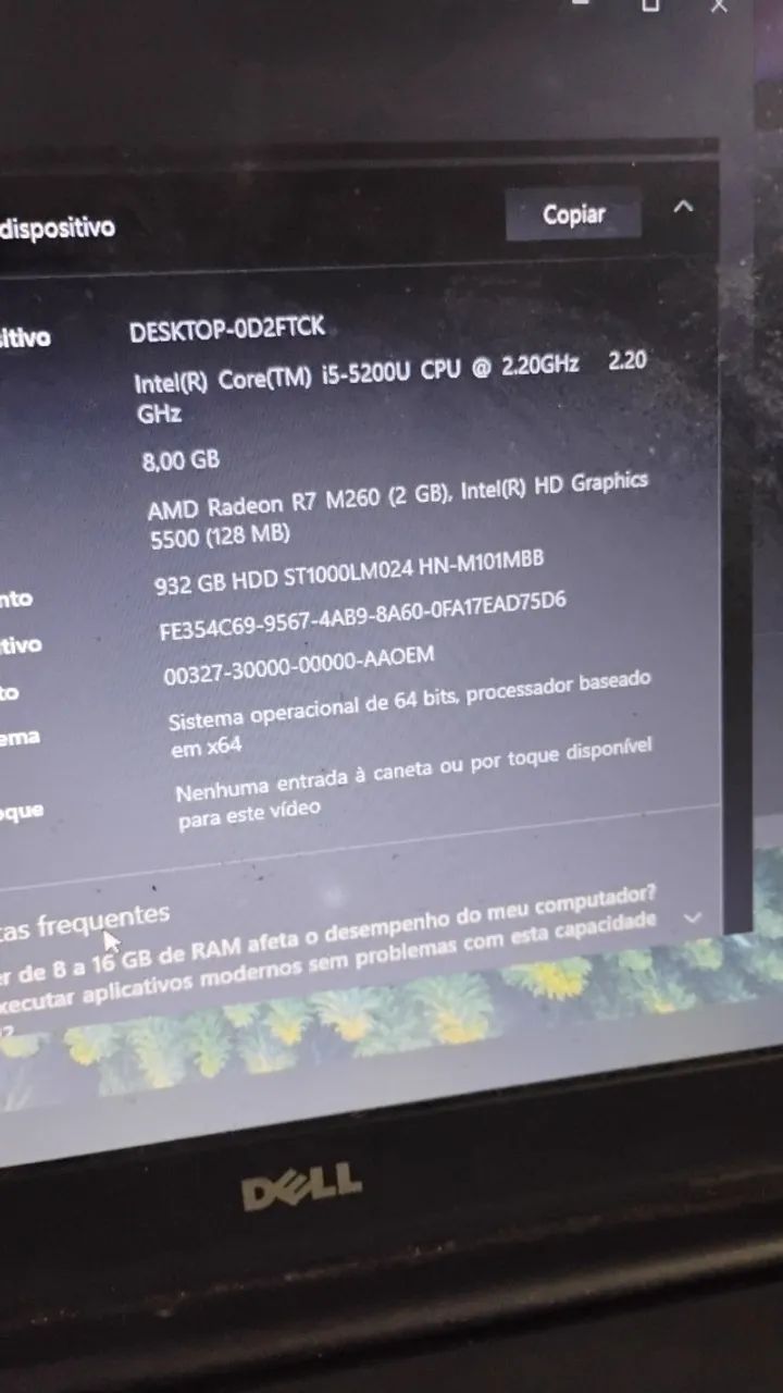 Notebook Dell com Core i5-5200U, 8GB de RAM e HD de 1TB - Foto 4