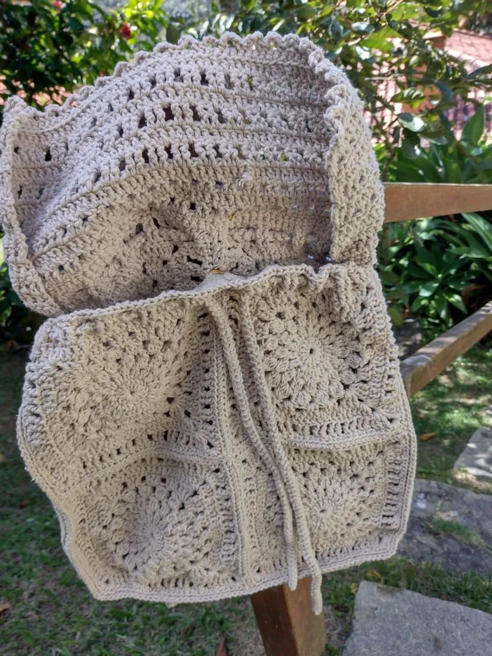 Mochila em crochê  - Foto 3