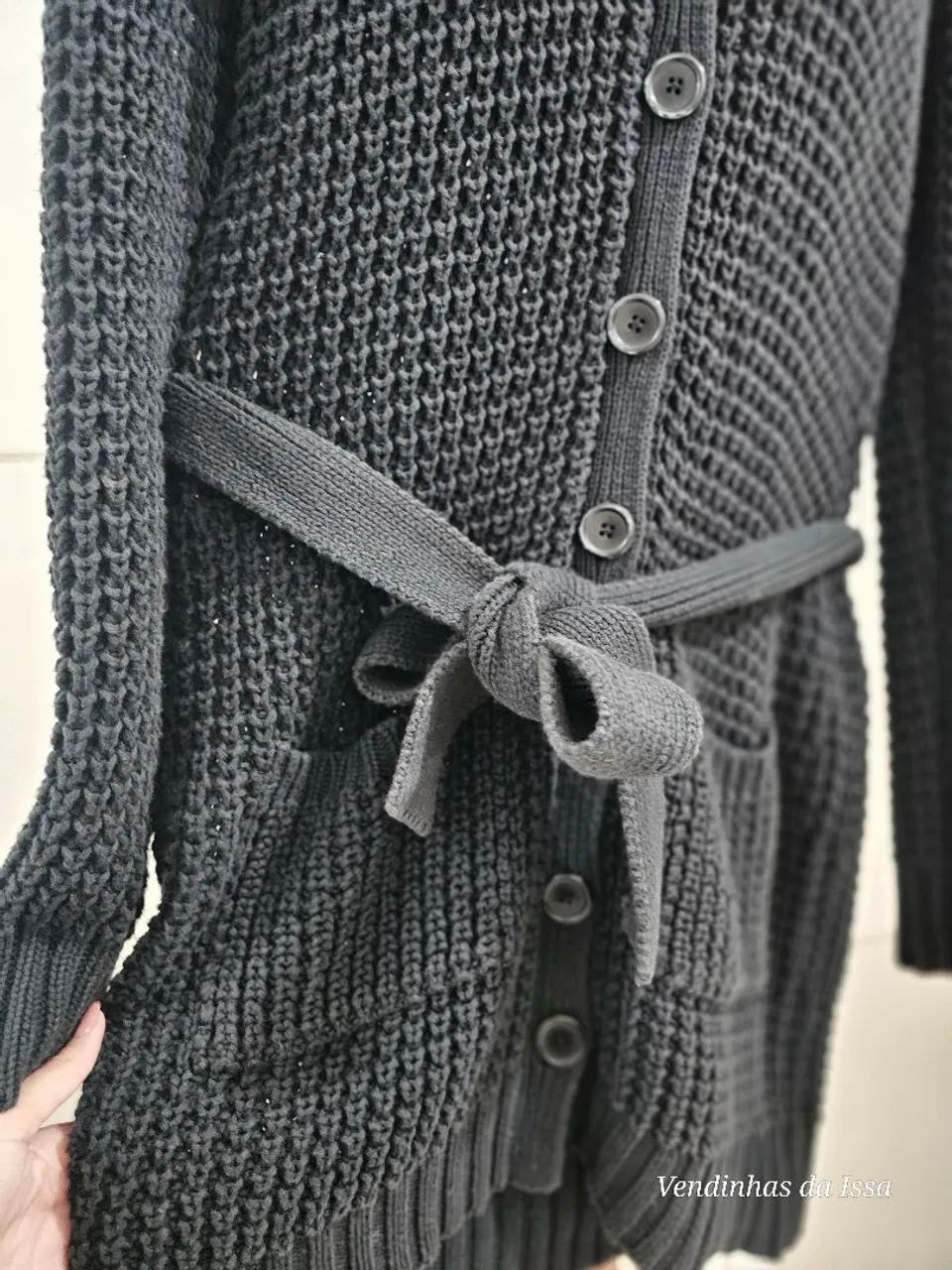 Cardigan Feminino de Tricô Shoulder - Foto 3