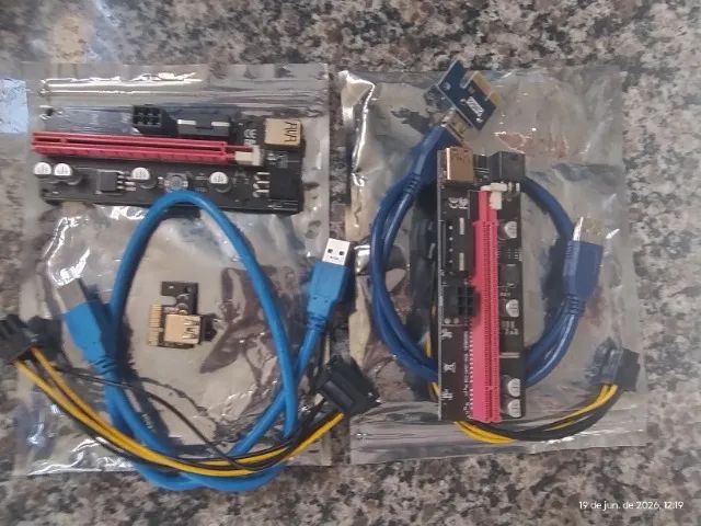 Kit Placa Riser V009 Pci-e 16x Mineração Usb 3.0 - Foto 3