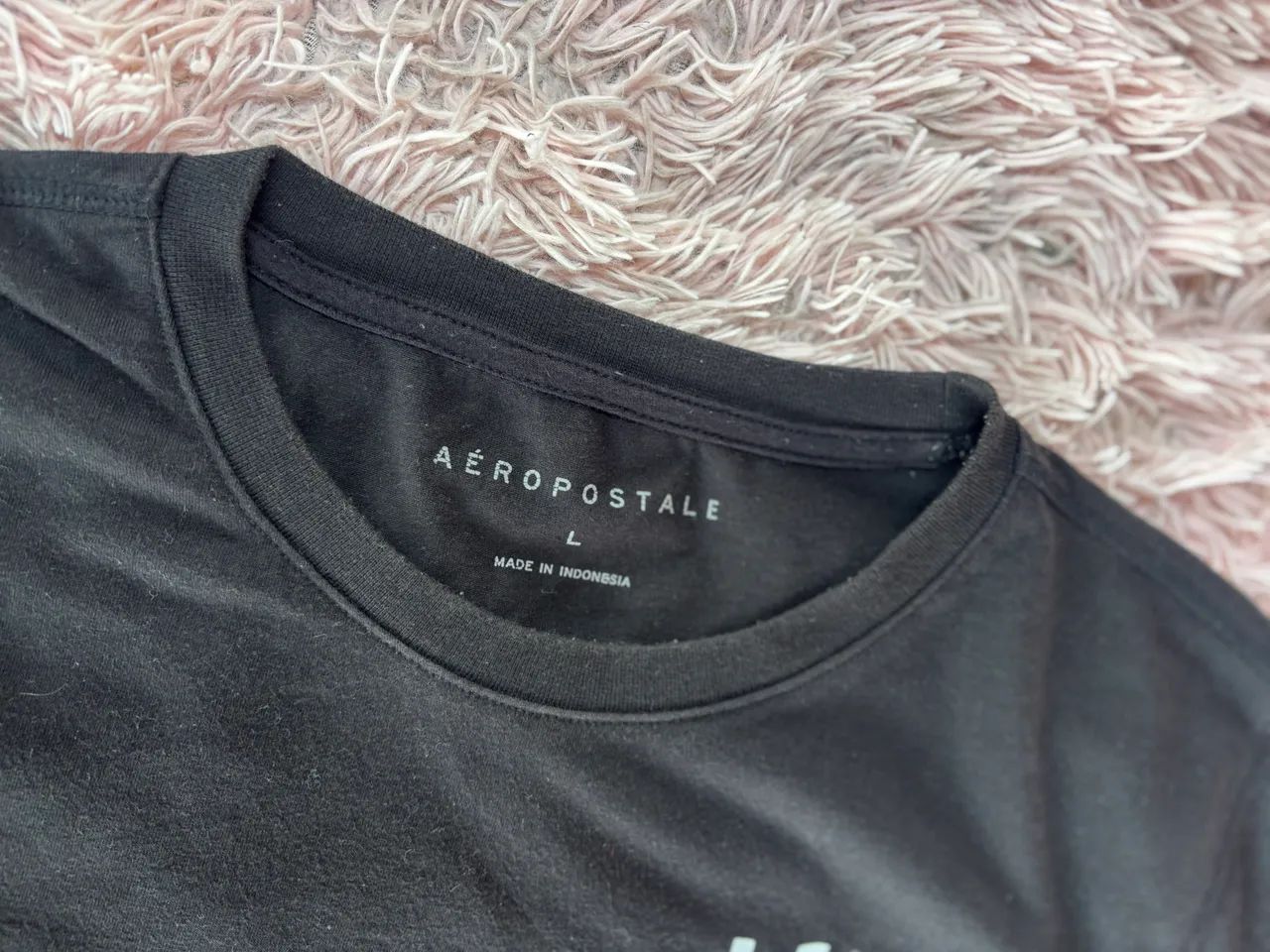 camiseta aeropostale preta g - Foto 3