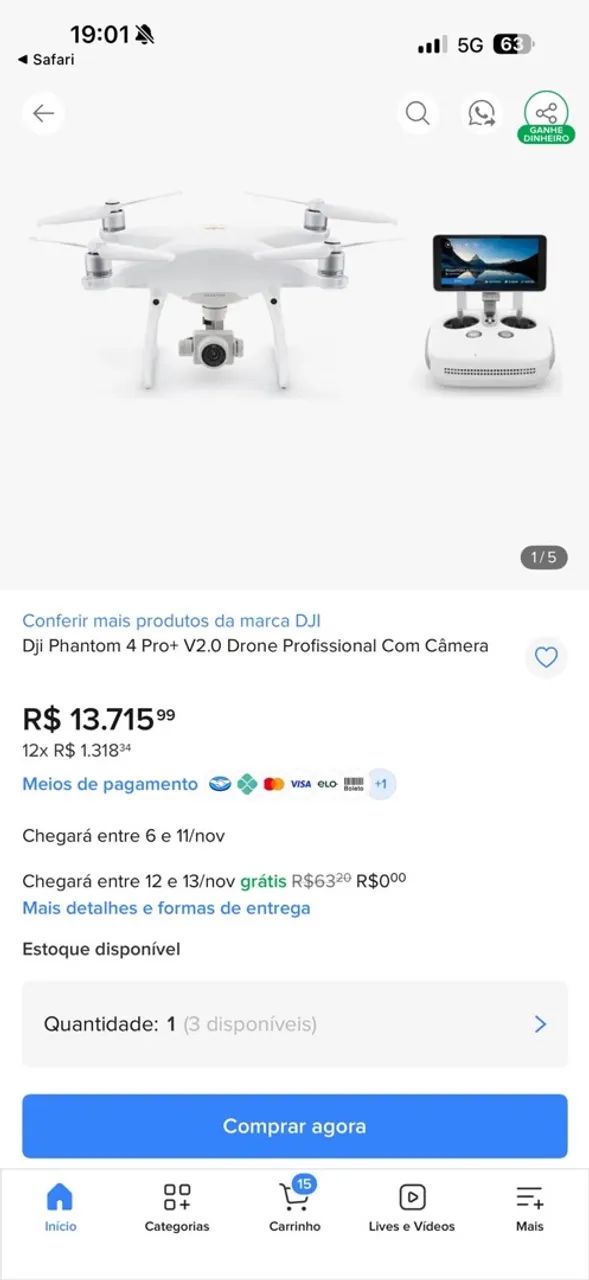 VENDO DRONE DJI PHANTOM 4Pro+ - Foto 5
