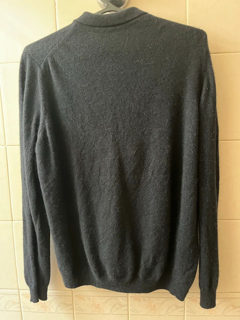 Blusa de tricô azul marinho  - Foto 2