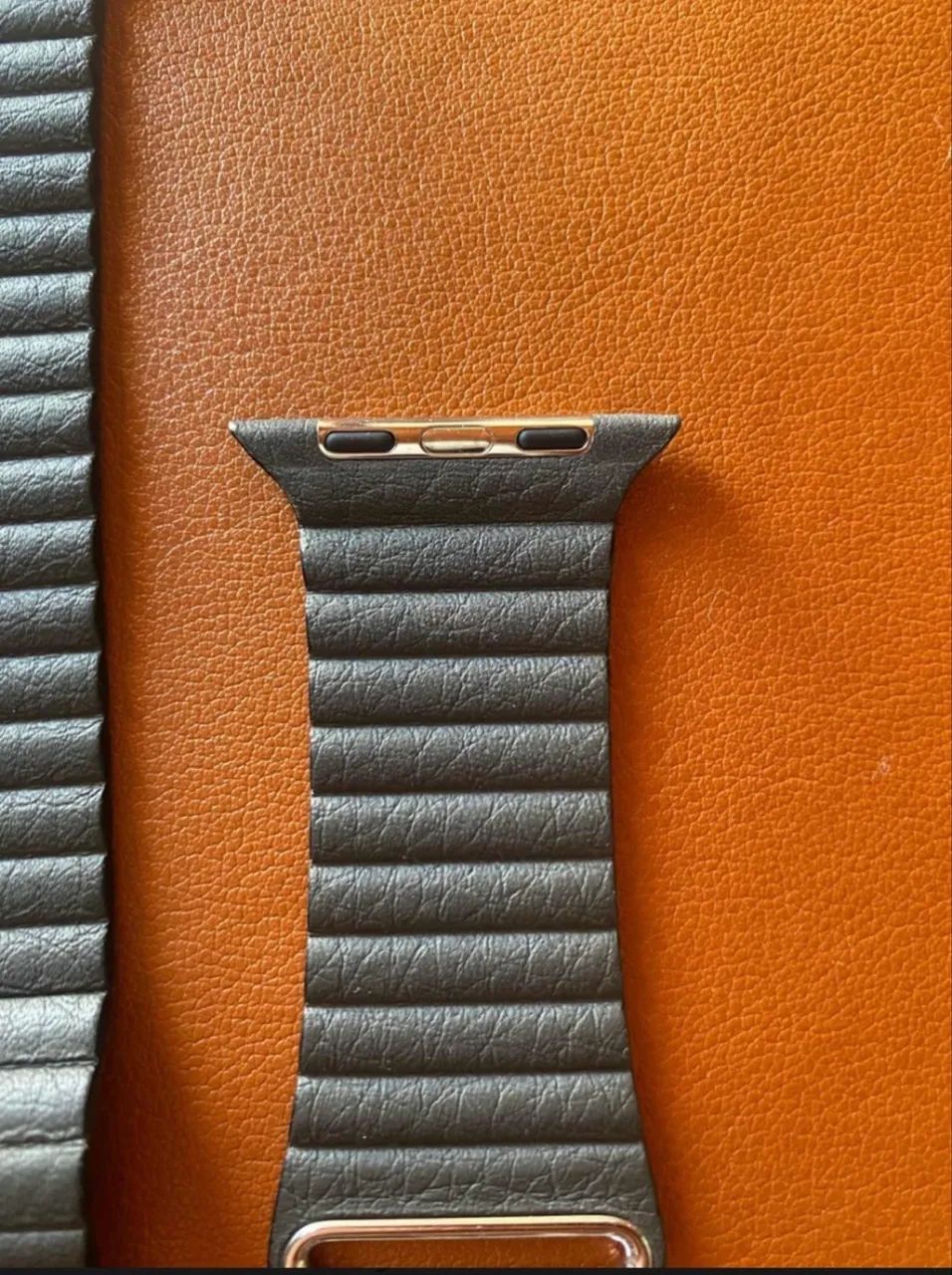 Pulseira Apple Watch Couro Loop Dark Grey