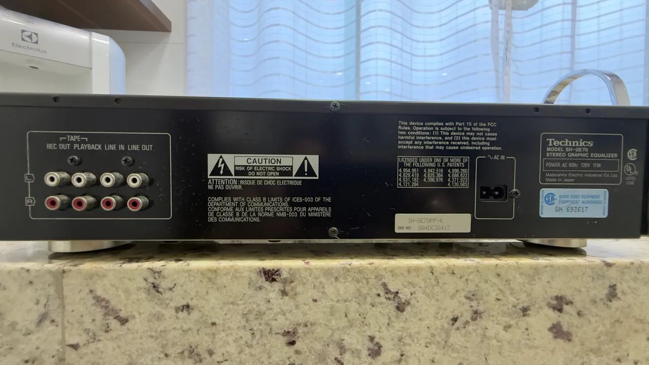 Equalizador gráfico Technics SH-GE70 equalizer Japonês  - Foto 4