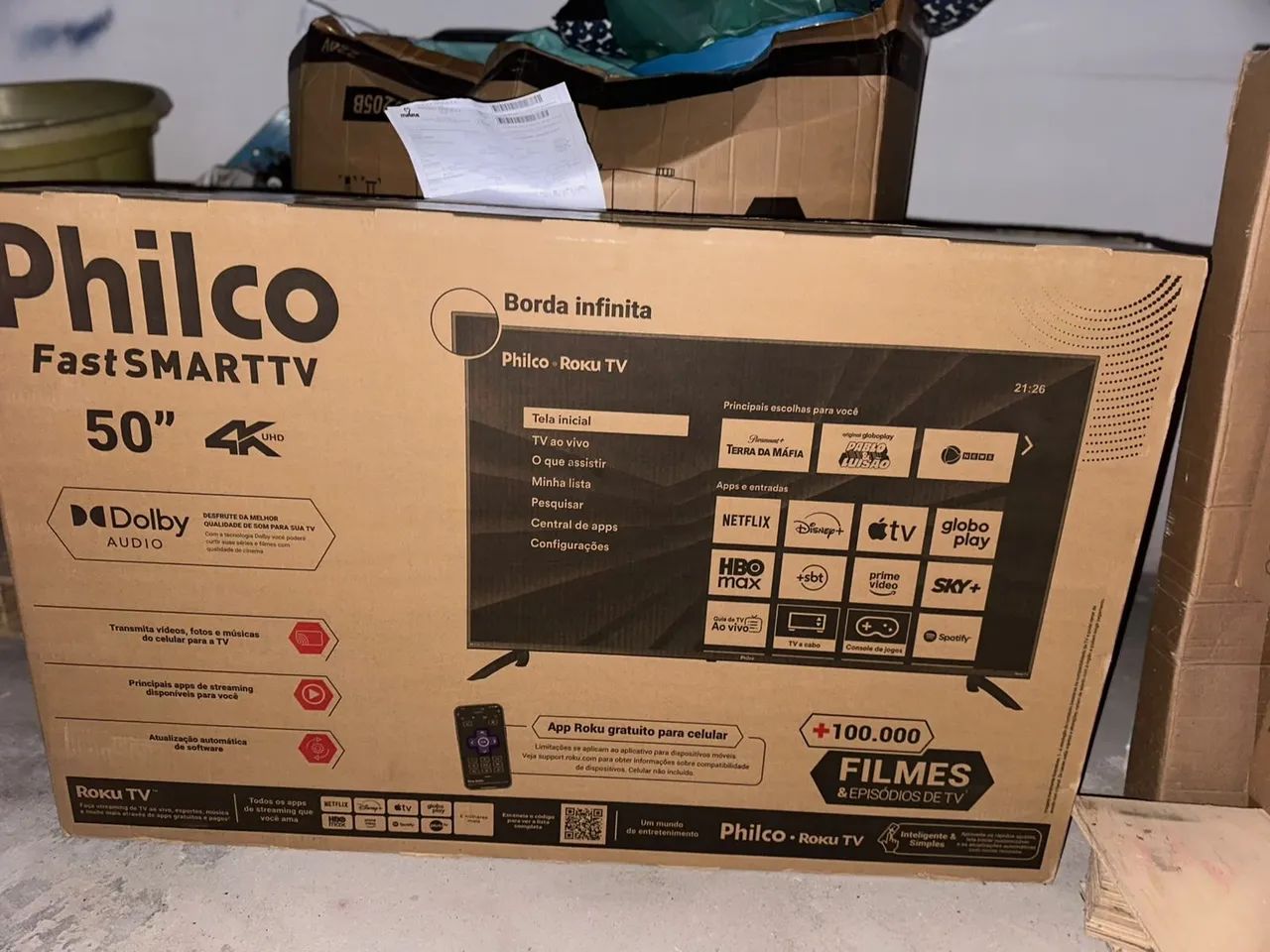 Smart tv Philco 50 polegadas nova