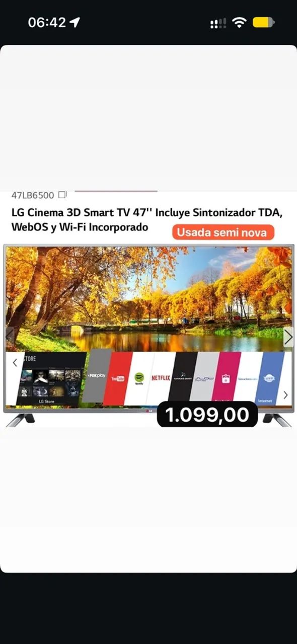 Tv LG smart 47 polegadas  - Foto 3