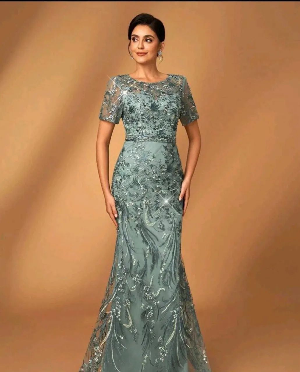 Vestido de festa longo - Verde - Foto 2