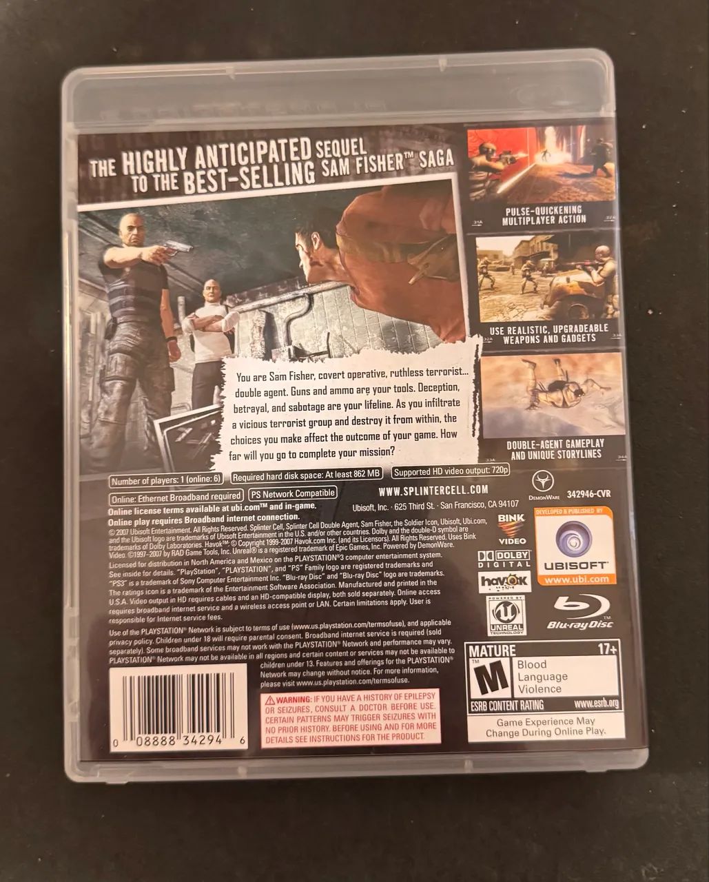 Jogo Splinter Cell Double Agent PS3 - Foto 2