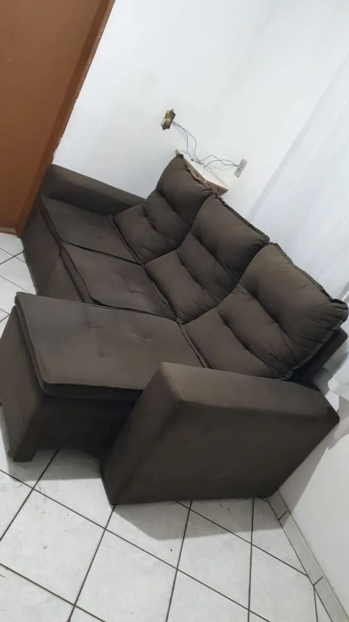 Cama casal/geladeira e sofá  - Foto 4