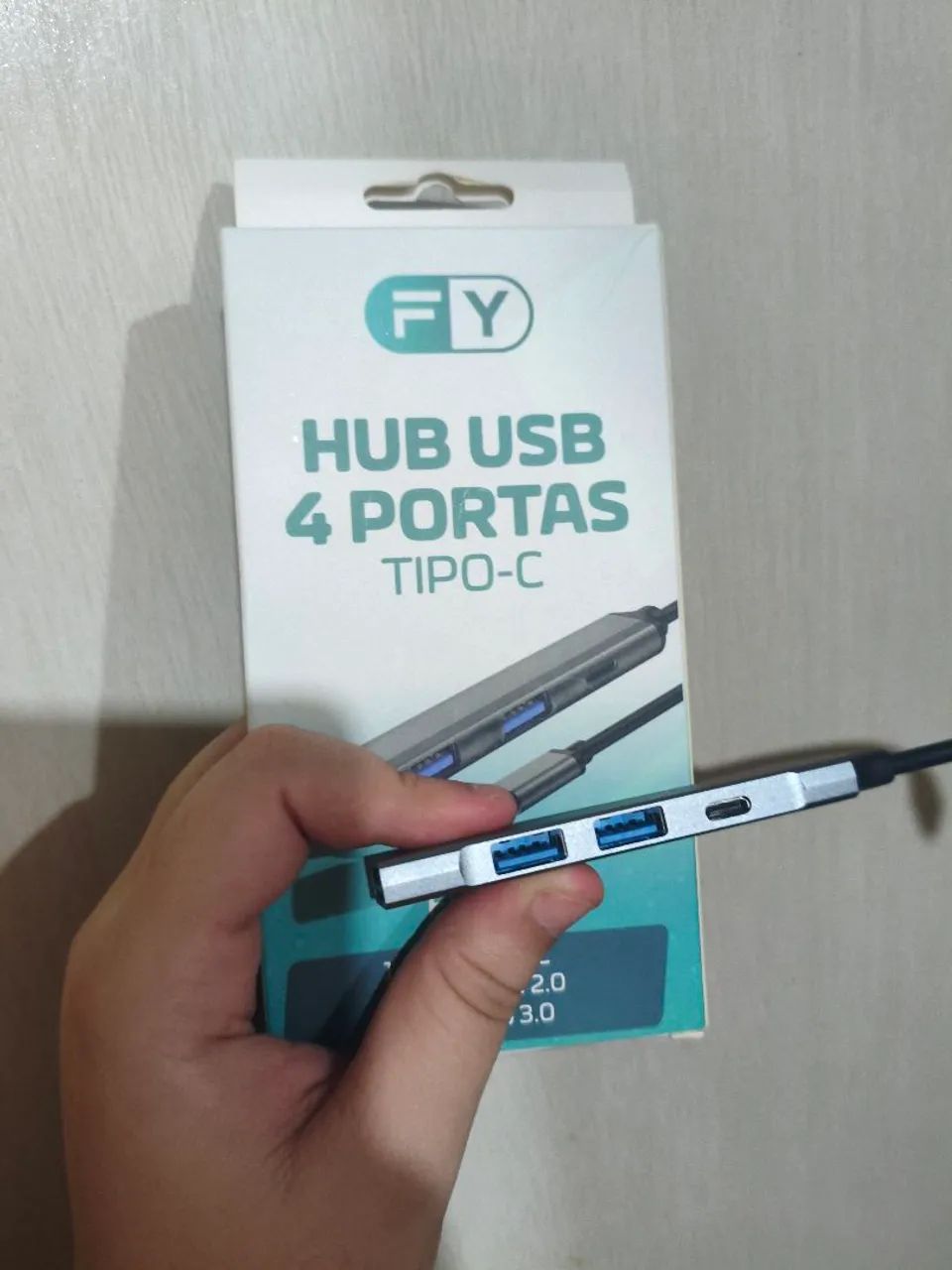 HUB USB - 4 PORTAS - TIPO-C | FY-856