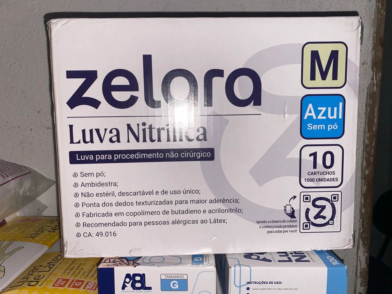 Luvas nitrilicas 