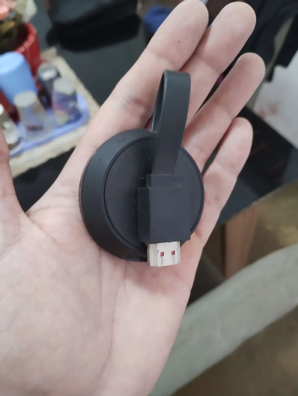 Google Chromecast Ultra 4K Original com Fonte Ethernet RJ-45 - Foto 2