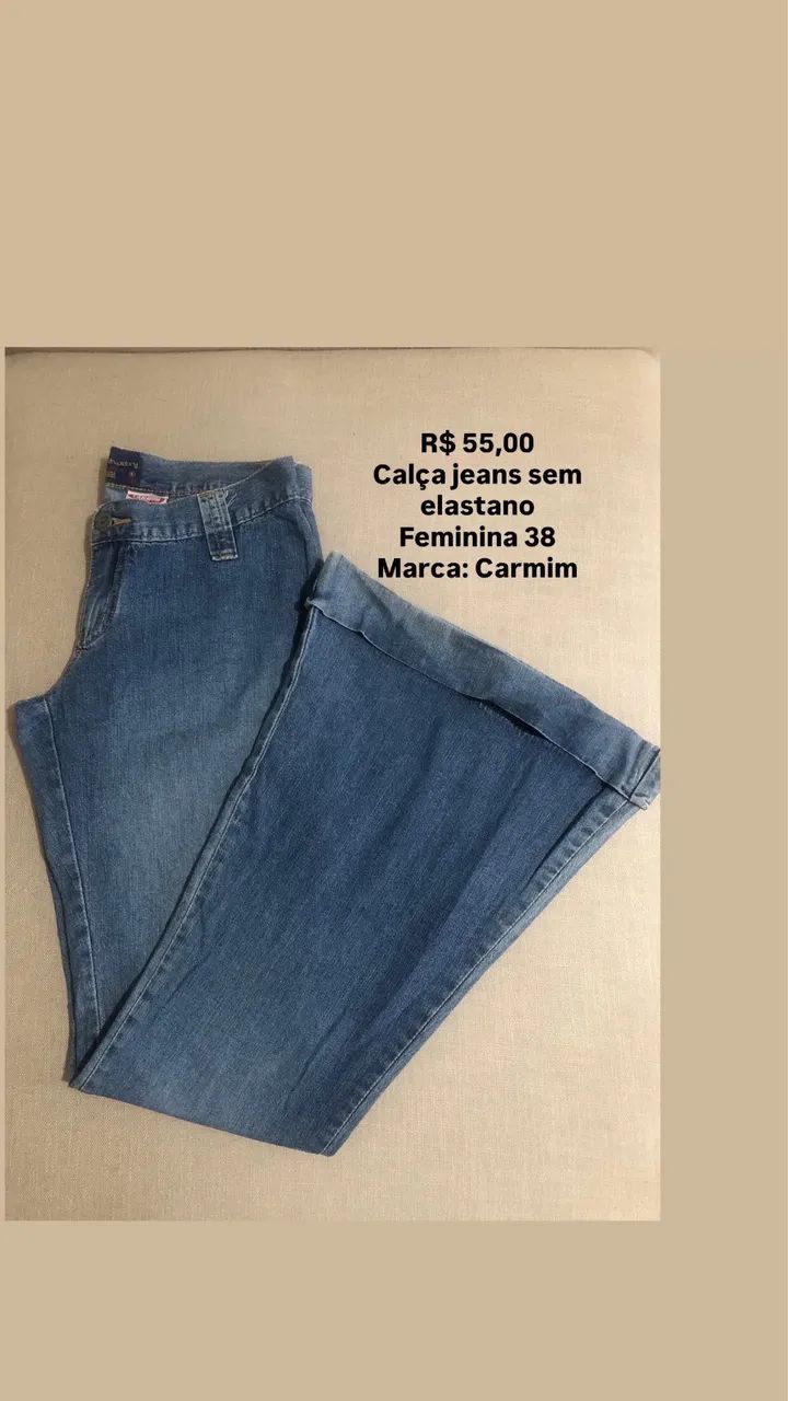 Calça jeans feminina 38 da Carmim - Foto 2