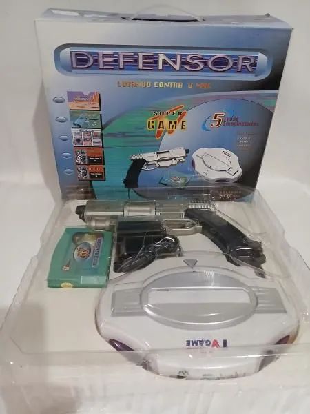 Antigo Video game Defensor completo e NOVO